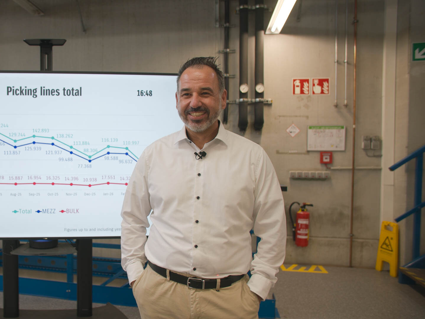 Mitarbeiter im Logistikbereich